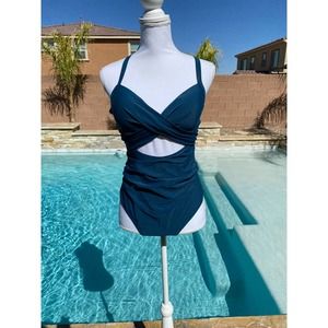One Piece Swimsuits Tummy Control Cutout High Waisted